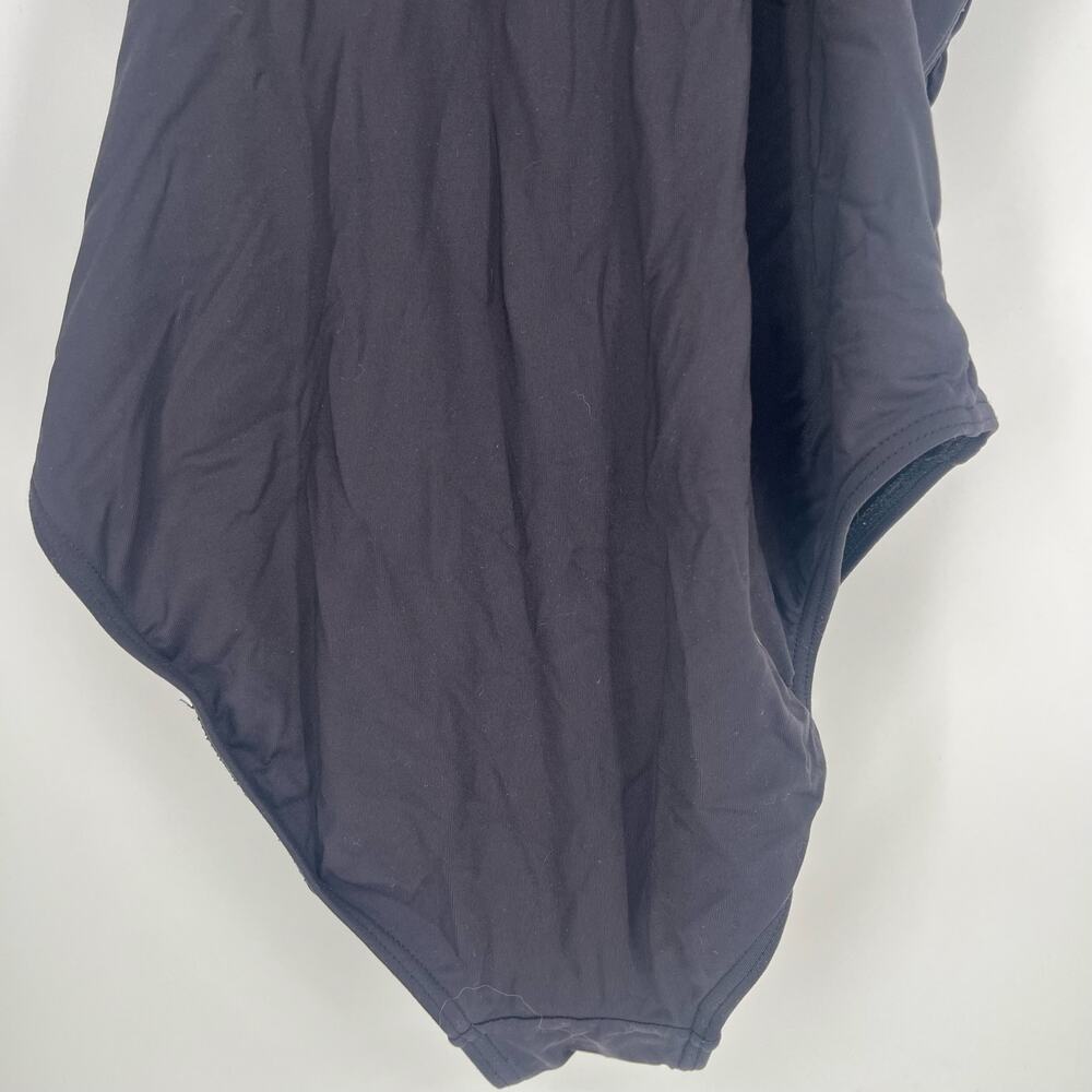 Bond-Eye Black Crinkle Ruched One Piece Swimsuit Size 8 AU/US 4 - Picture 8 of 12
